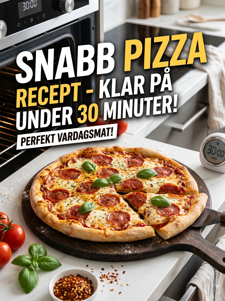 Snabb pizza – klar på under 30 minuter